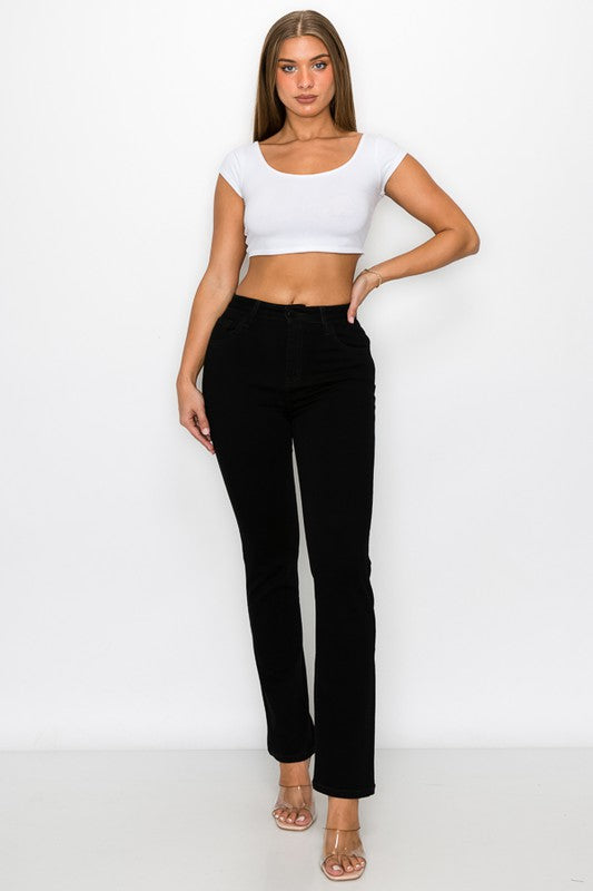 High rise jeans