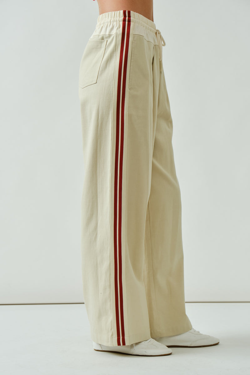 Marie Striped Jogger Pants