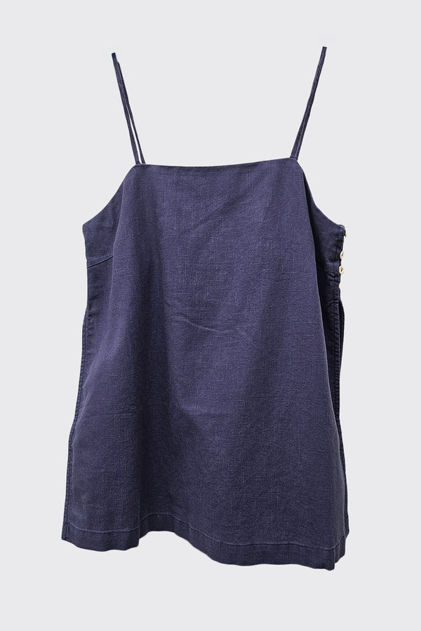 Lisa Blue Linen Pant Set