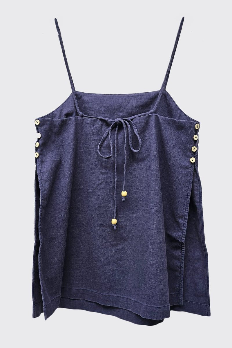 Lisa Blue Linen Pant Set