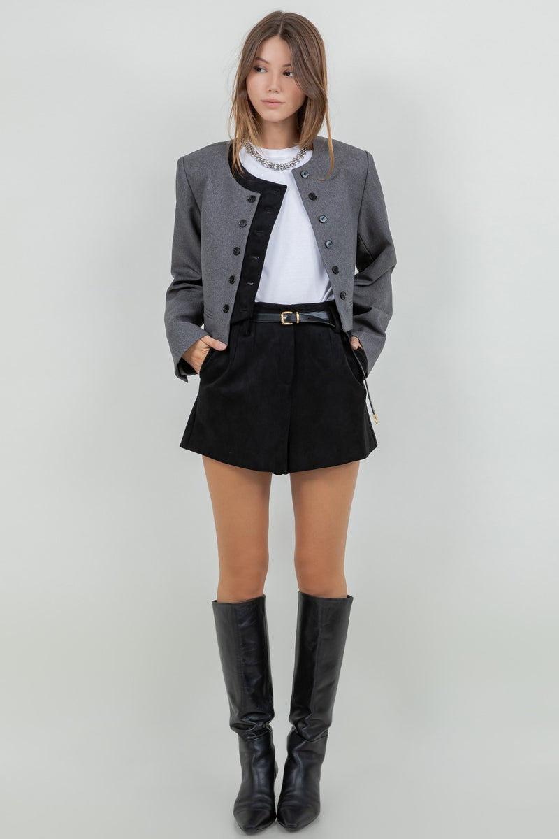 Annie suede shorts
