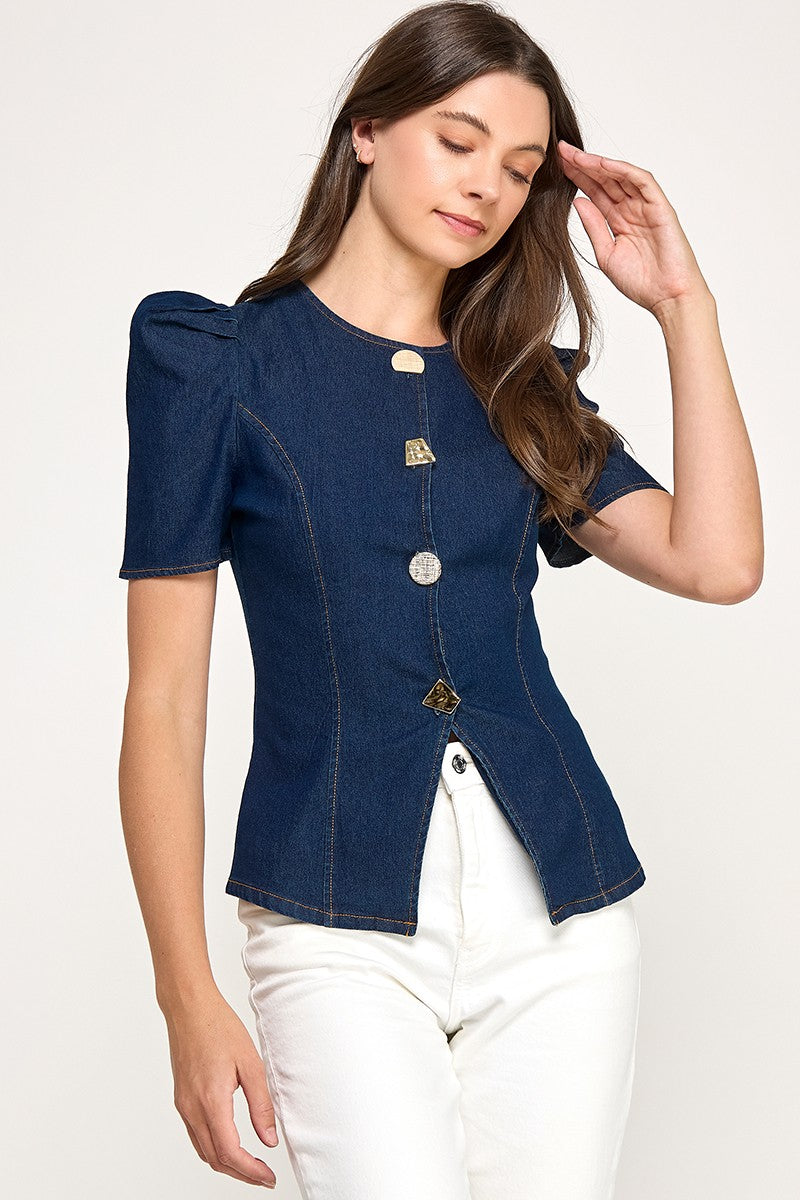 Julie denim top
