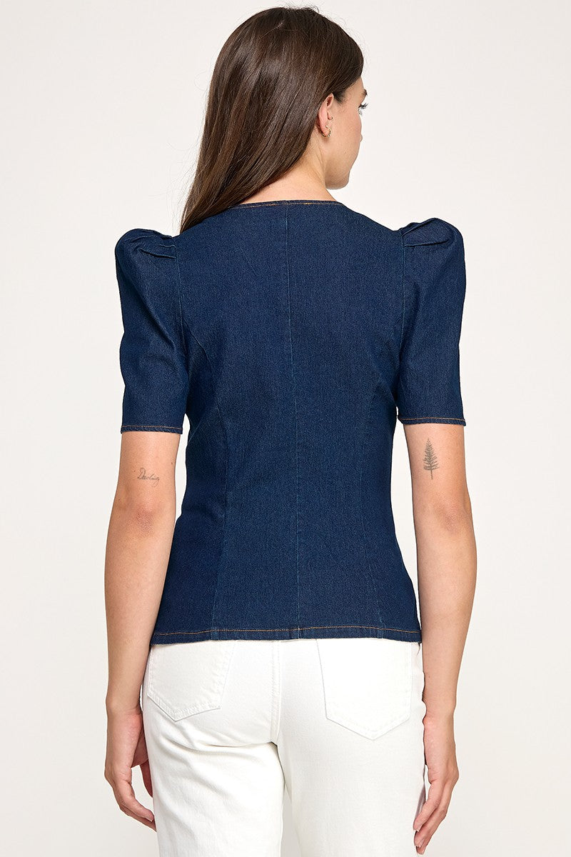 Julie denim top