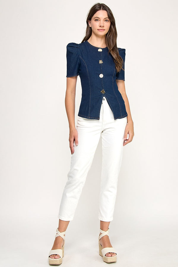 Julie denim top