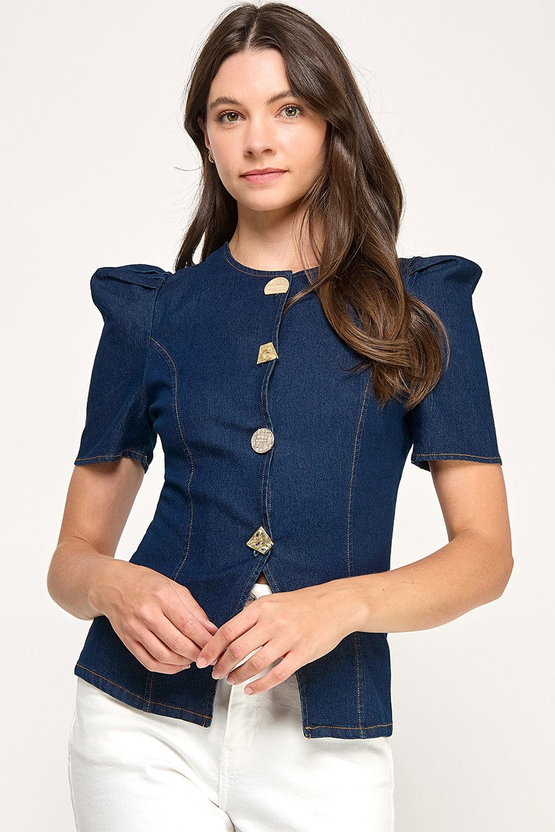Julie denim top
