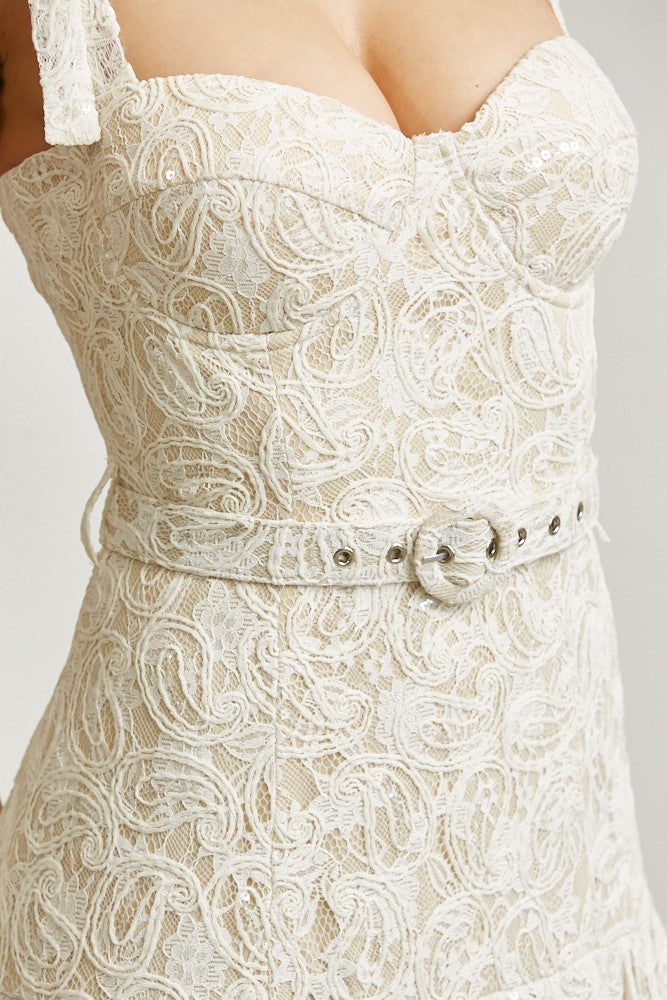 Ive Lace Drop-waist Dress