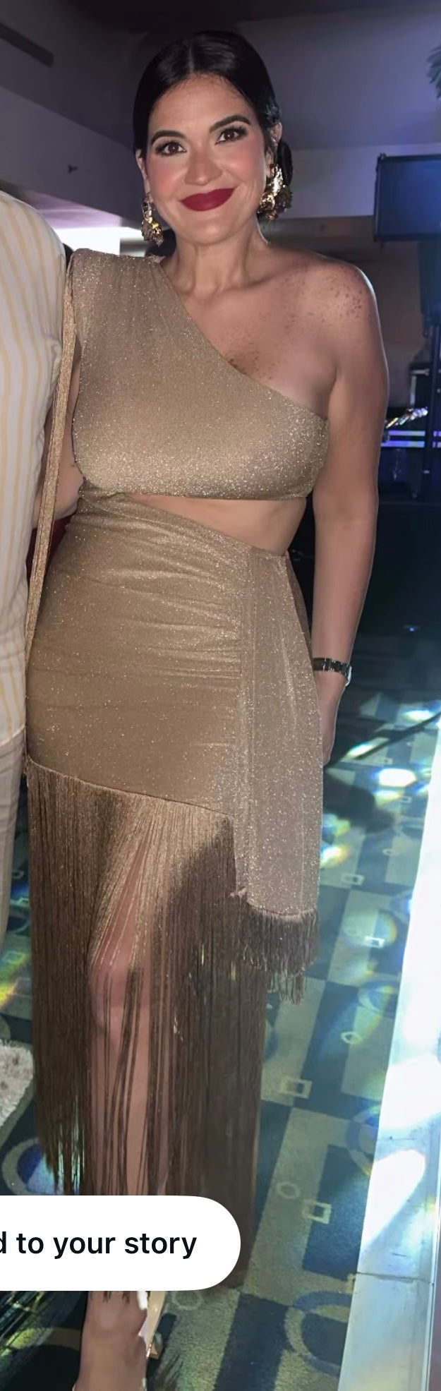 Rose Fringes Dress
