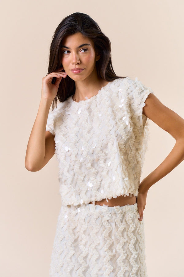Pamela sequin top