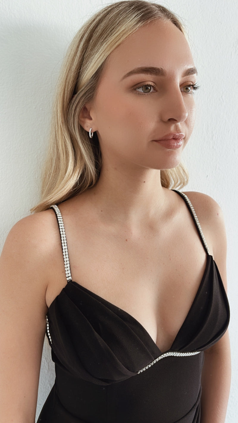 Outline rhinestone dress