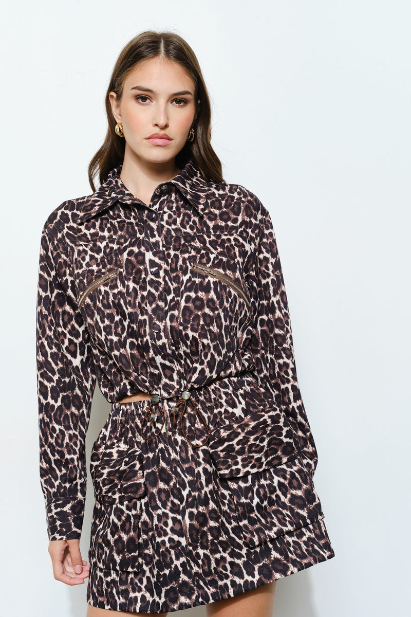 Madrid Leopard Skort