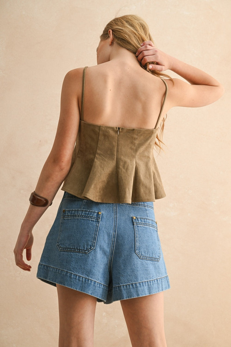 Cams Suede Top