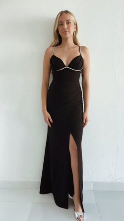 Outline rhinestone dress