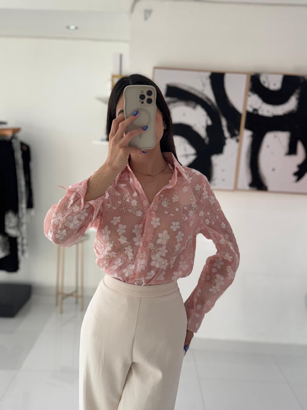 Pink bubblegum blouse