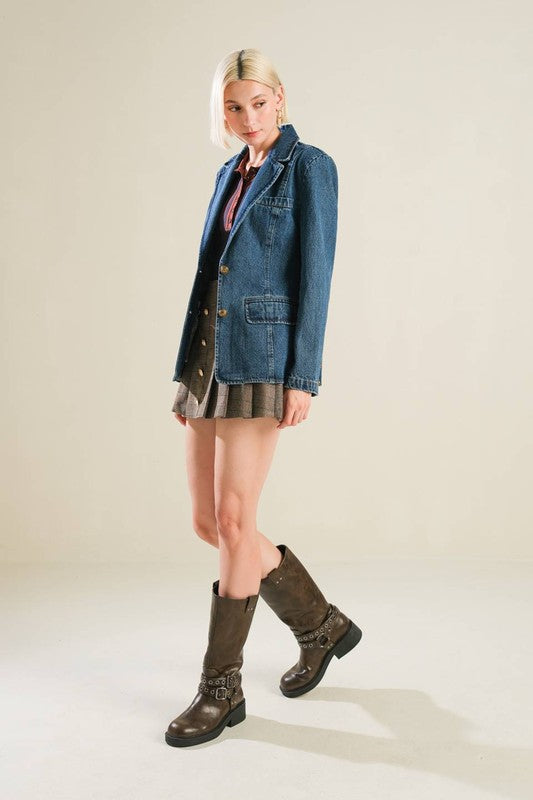 Heritage denim blazer