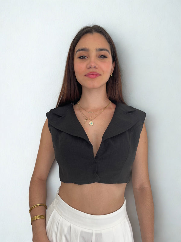 Laurel blazer top