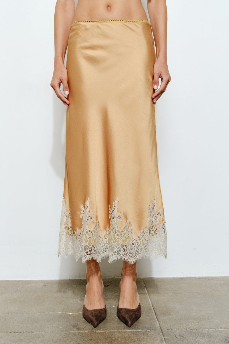 MariG Satin Lace Skirt