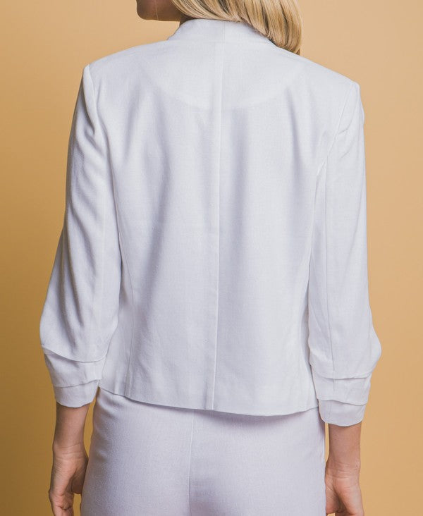 The linen blazer