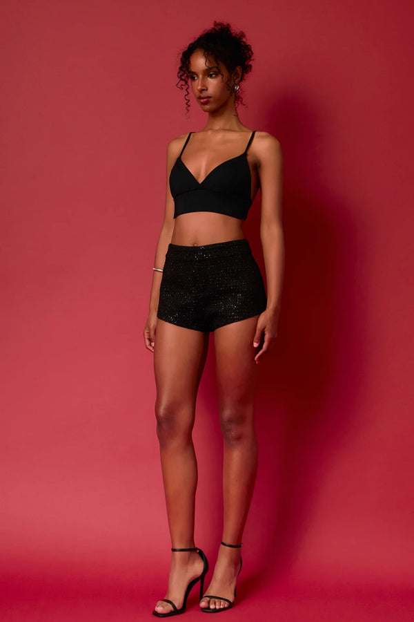 Micro Tweed Shorts