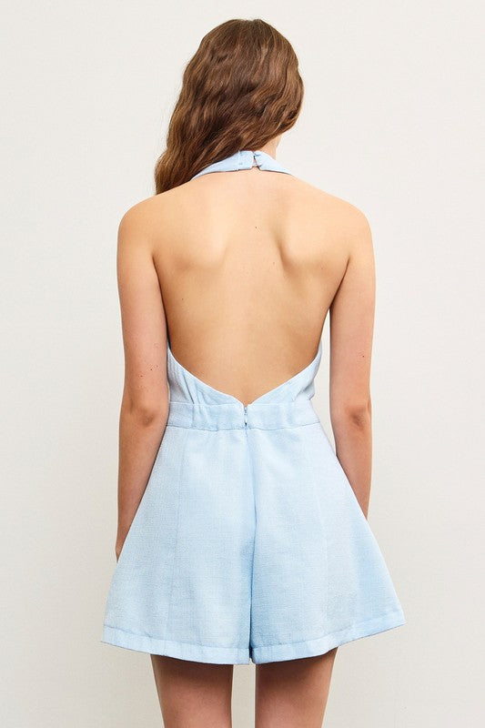 Sky blue romper