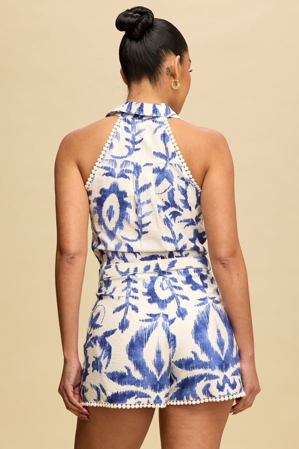 Santorini blue romper