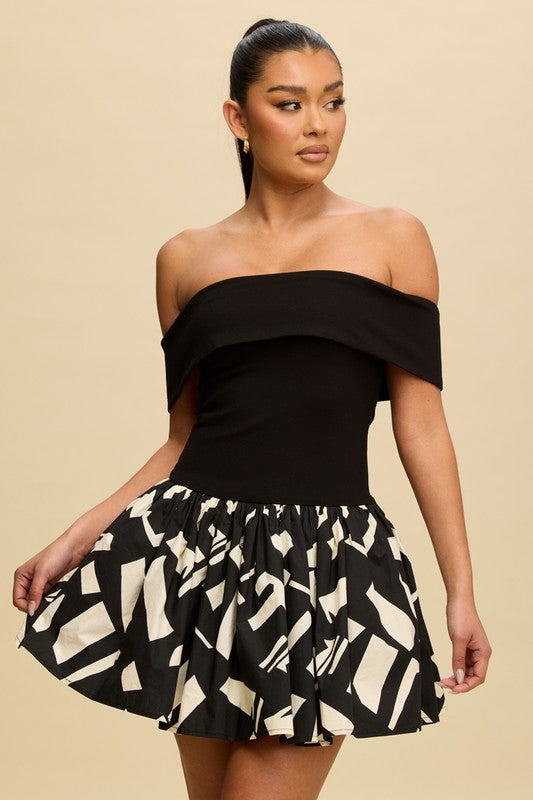 Monochrome muse dress