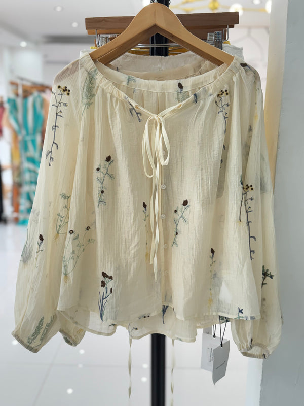 April in bloom blouse