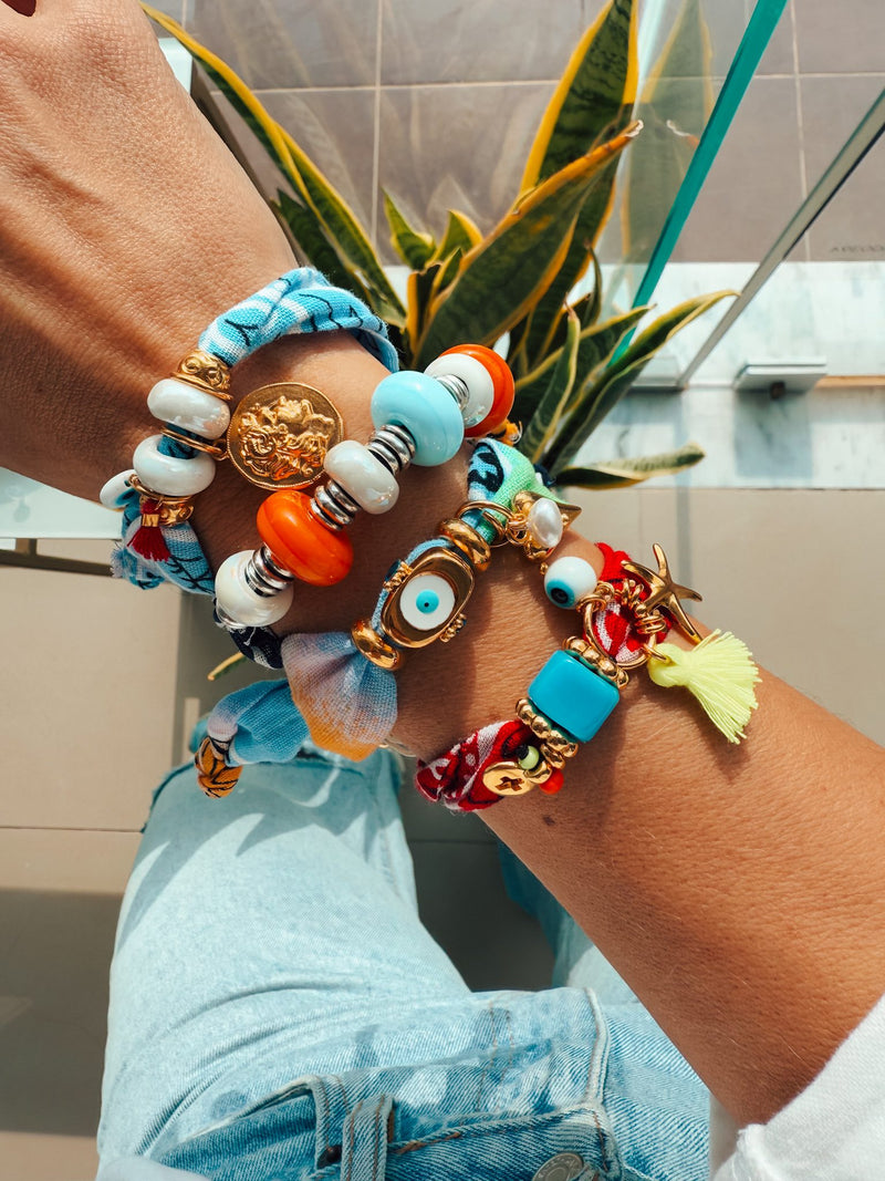 Bandana Handmade Bracelet With Charms