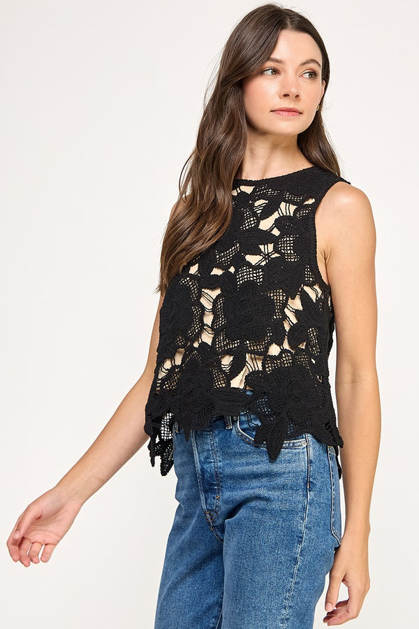 Cecilia Crochet Top