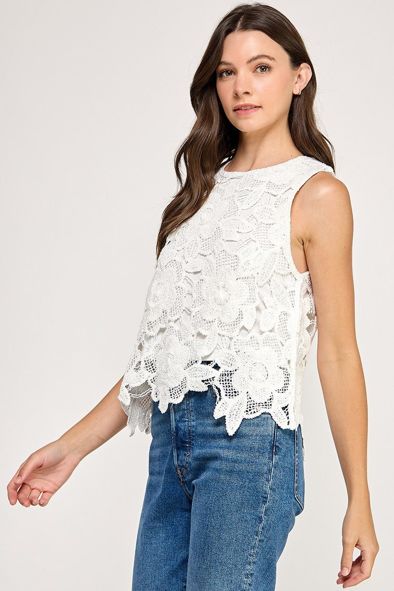 Cecilia Crochet Top