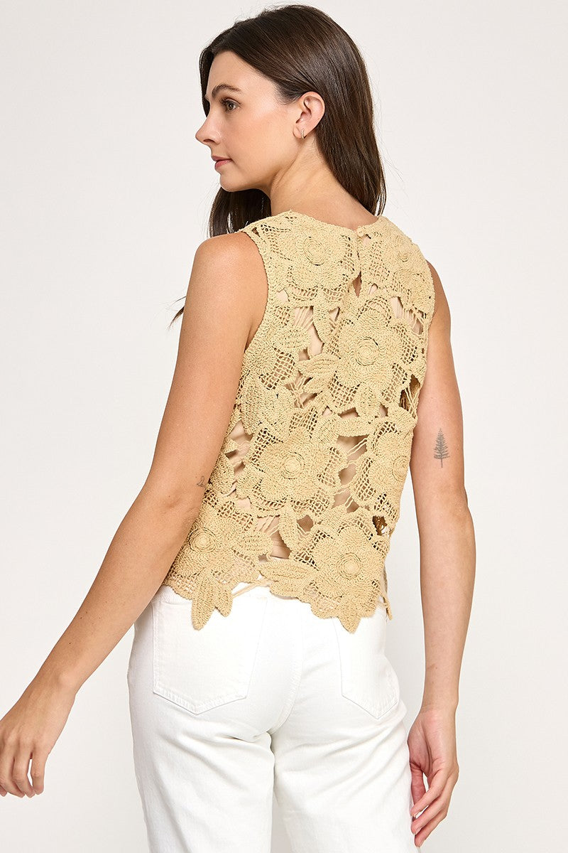 Cecilia Crochet Top