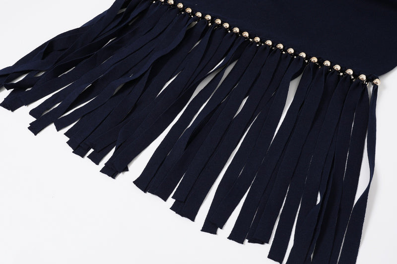 Rita fringes knit dress