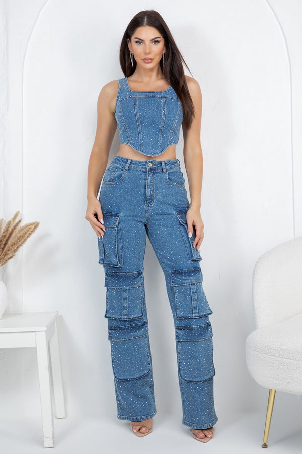 Karol cargo pants set