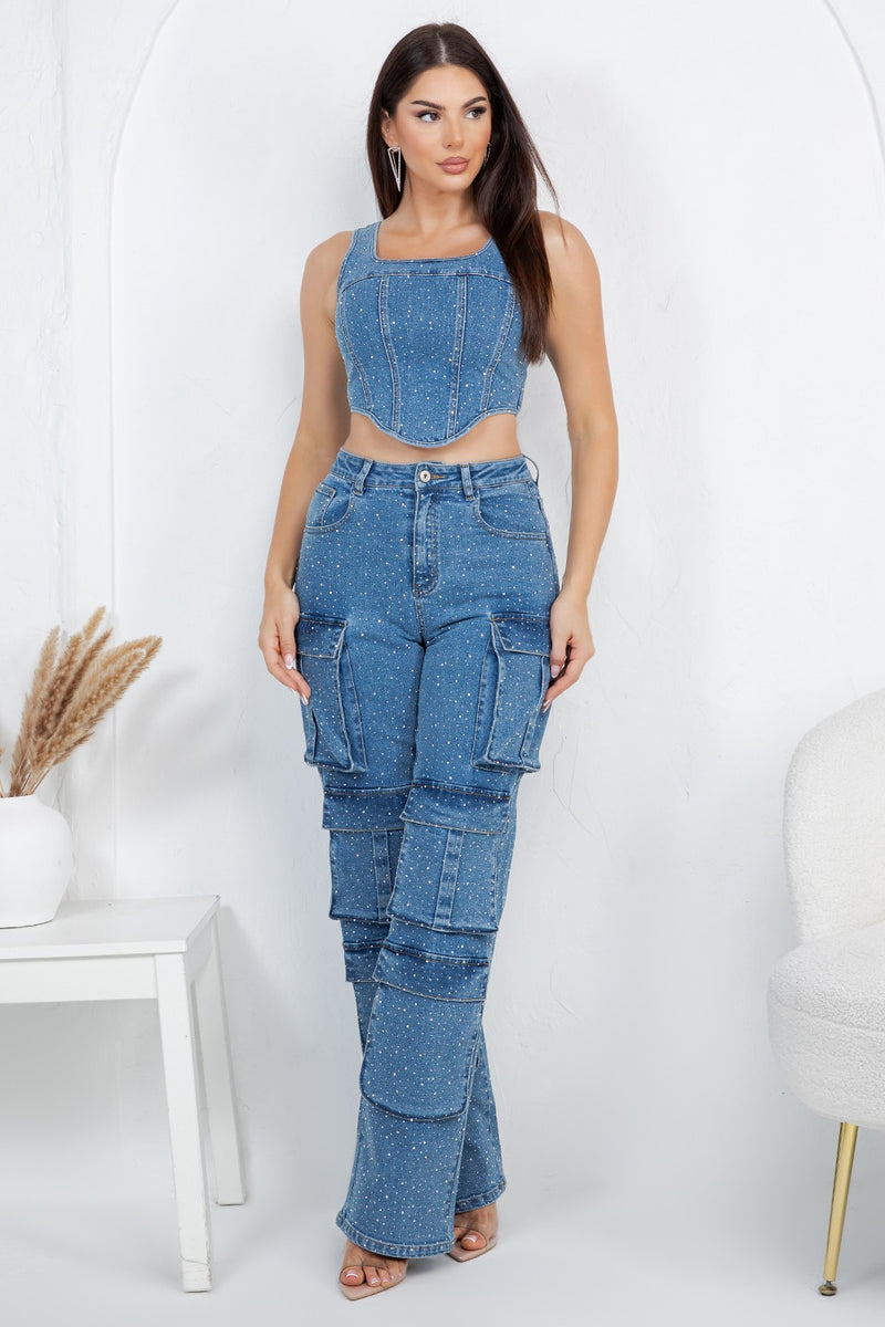 Karol cargo pants set