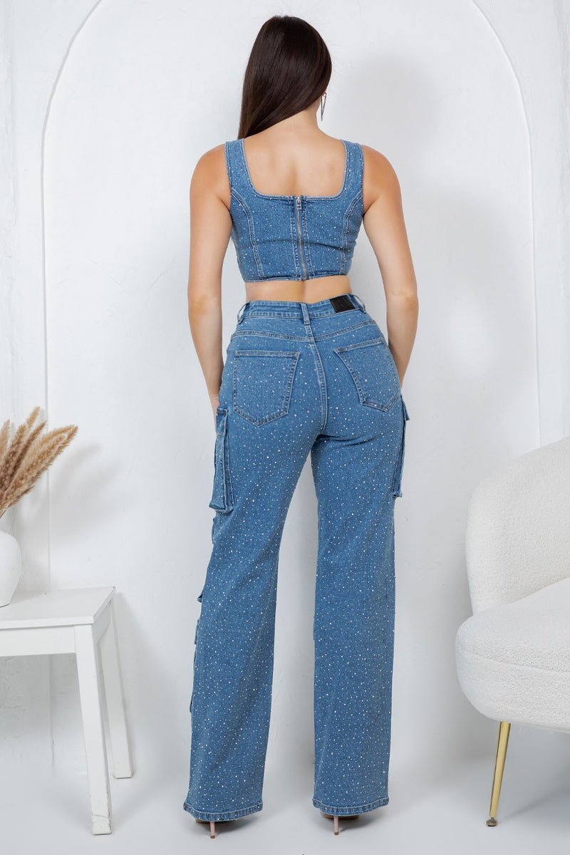 Karol cargo pants set