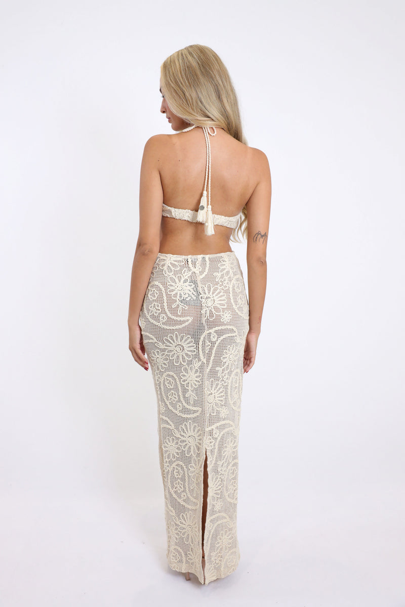 Kiara Cutout Crochet Dress