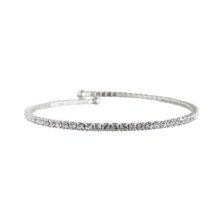 single row crystal cuff