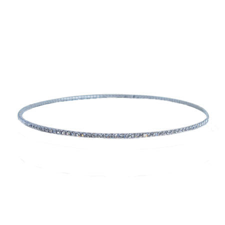 single line crystal choker