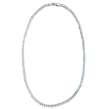 cubic zirconia tennis necklace