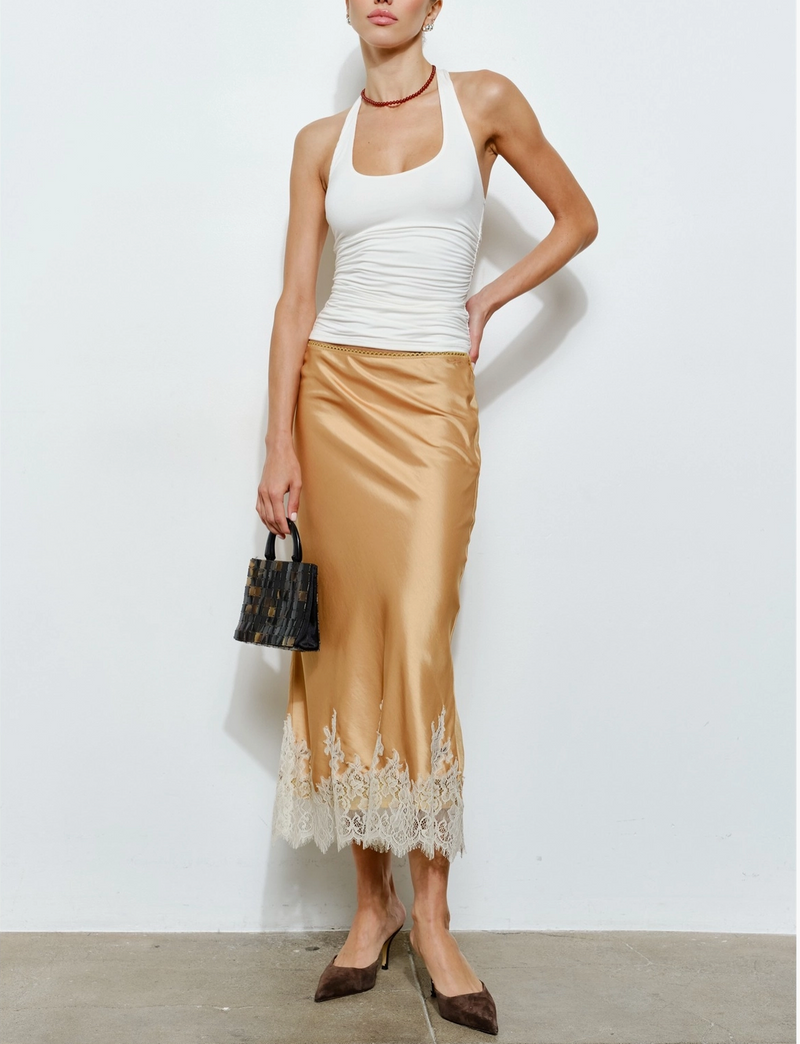 MariG Satin Lace Skirt