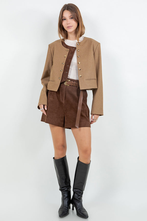 Annie suede shorts