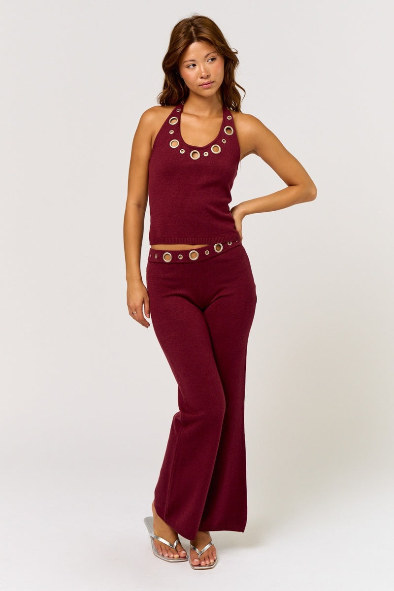 Gisi Halter Sweater Top