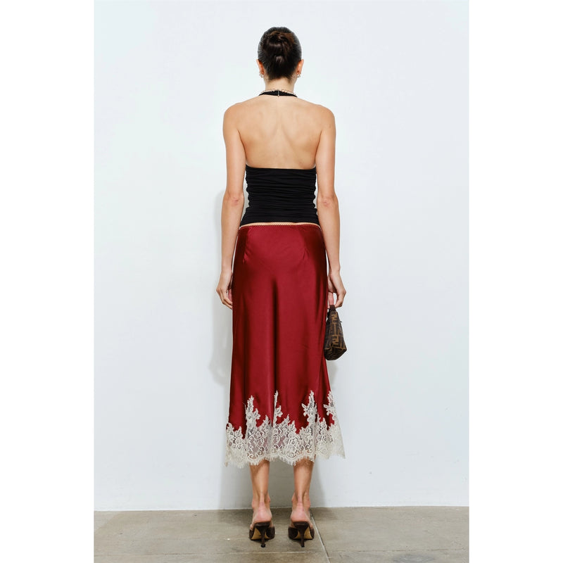 Odette Ruched Halter Maxi Dress