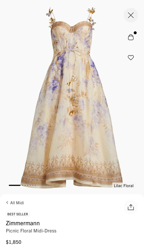 Paulina Floral Midi Dress